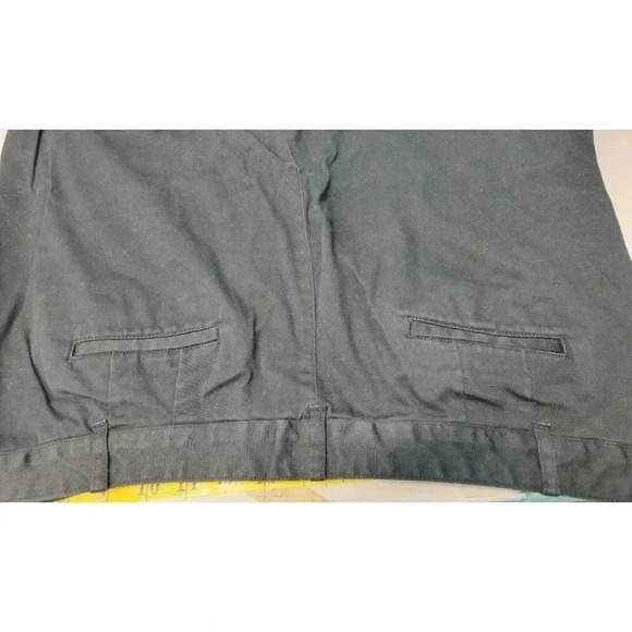 VILLAGER LIZ CLAIBORNE BLACK STRETCH CHINO SIZE 16, INSEAM 29.5" - Picture 4 of 4
